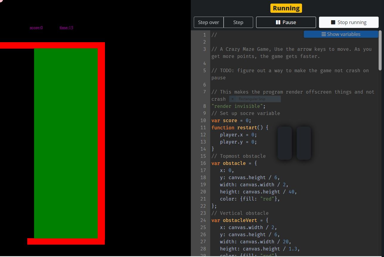 A screenshot of a game I made